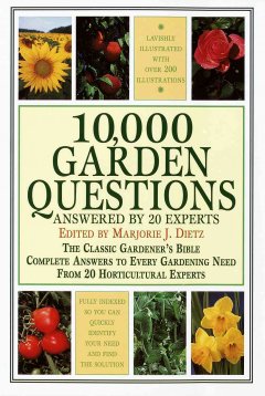 10,000 garden questions answered by 20 experts. Cover Image