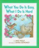 Go to record What you do is easy, what I do is hard